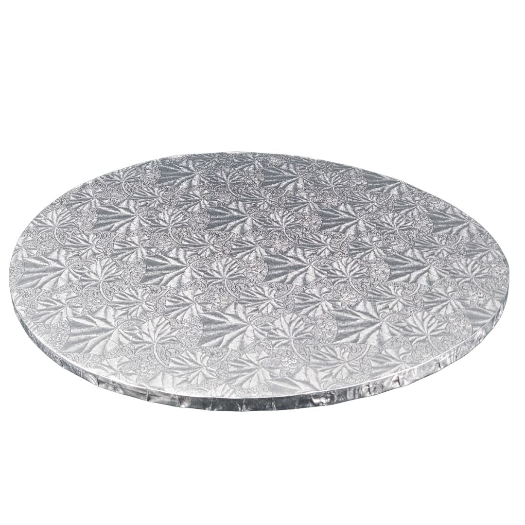Enjay 16 Inch Round White Cake Board - 1/2 Inch Thick for Baking, Cake Decorating, and Serving - Perfect for Weddings, Birthdays, and Special Events