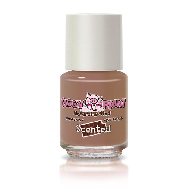 Piggy Paint Cocoa Loco Scented Non-Toxic Nail Polish for Kids - Safe, Water-Based & Odorless Formula - Perfect for Birthday Parties, Spa Days & Playdates