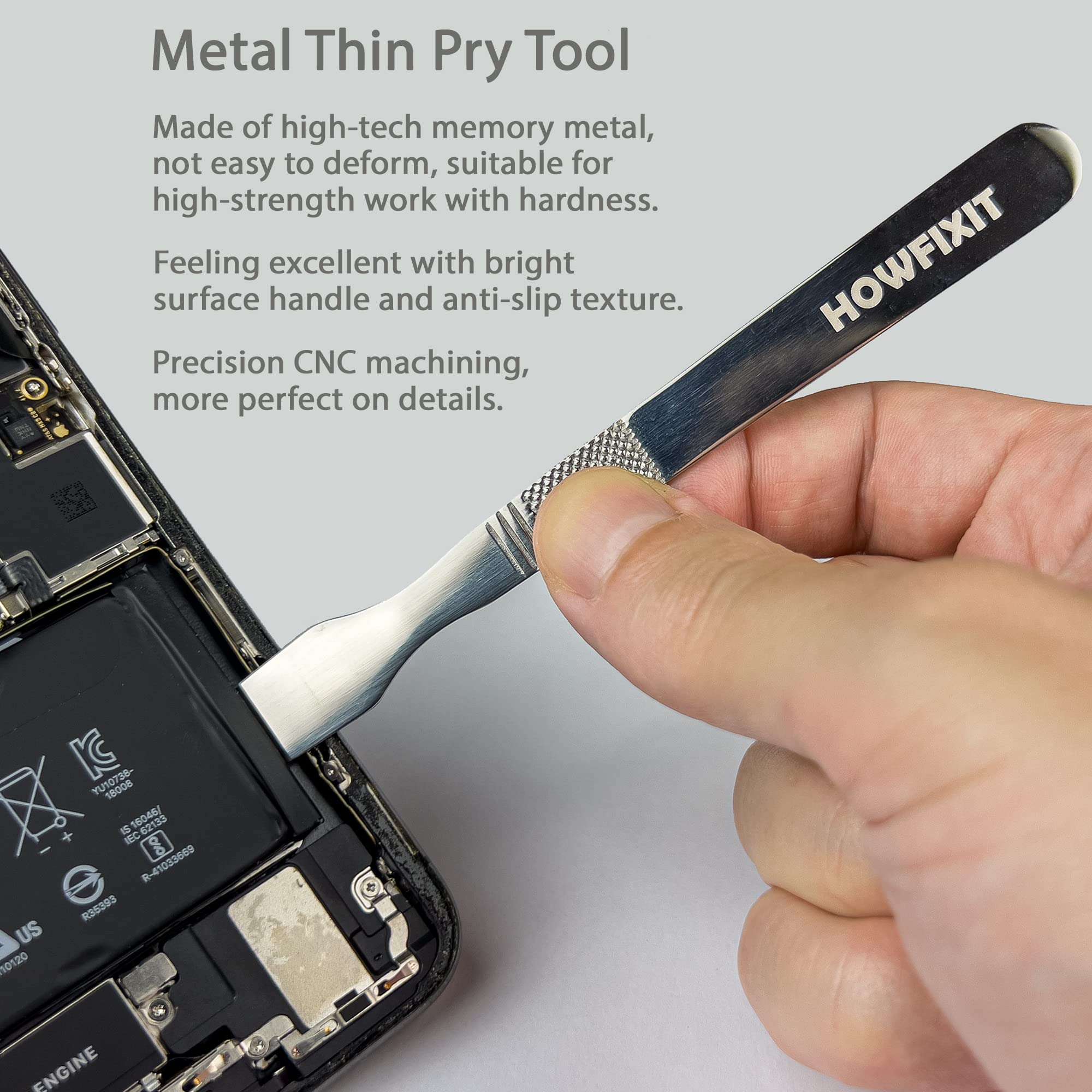 Professional Metal Spudger Tool Kit - Precision Repair Tools for iPhone, MacBook, iPad, Samsung, PS5, Xbox & Electronics Disassembly - Perfect for DIY Phone Screen Replacement & Gadget Fixing