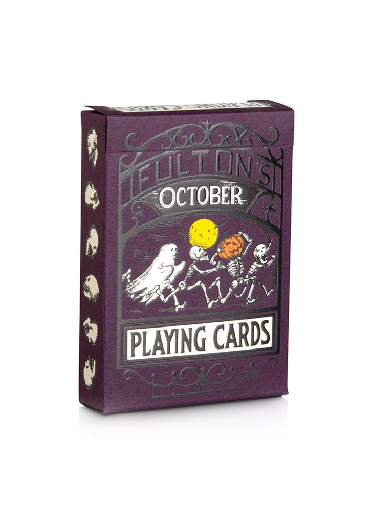 Fulton's October Playing Cards - Premium Deck for Poker, Magic Tricks & Game Nights | Halloween & Fall-Themed Card Games