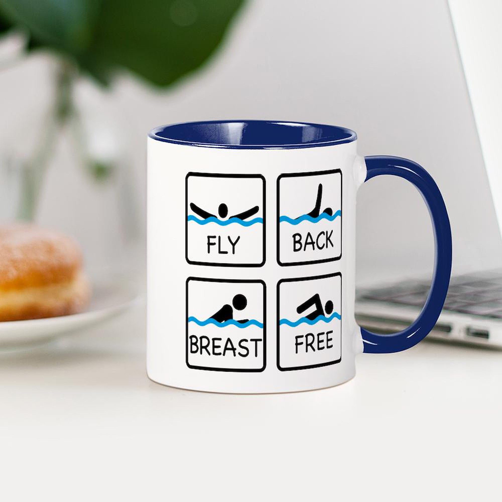 CafePress 11 oz (325 ml) Ceramic Coffee Mug - Insulated Swimming Pool Cup for Hot & Cold Drinks | Perfect for Beach, Poolside, and Outdoor Activities