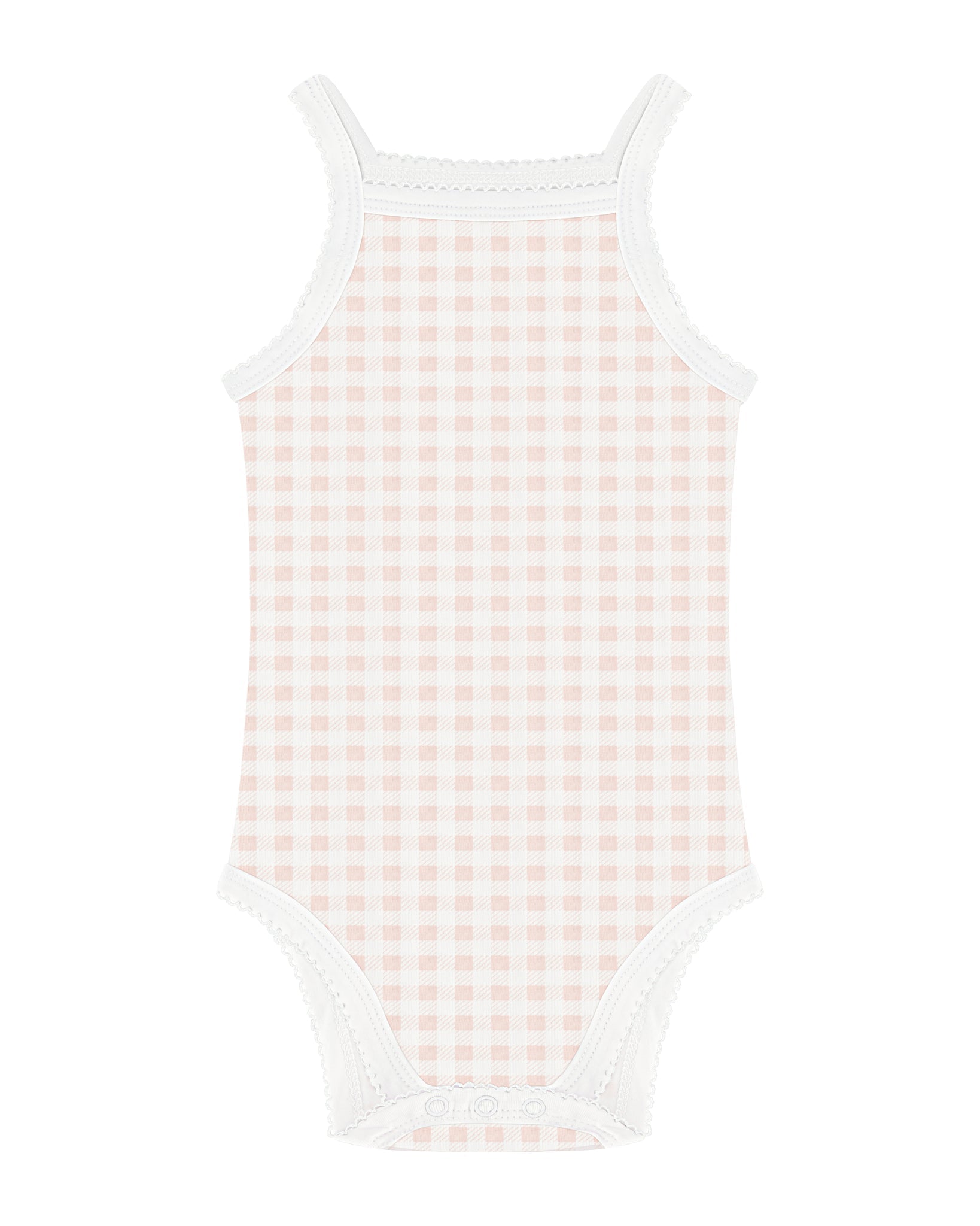 AIME Child Girls Gingham Undershirts - Soft Cotton Tank Tops for Toddlers & Kids - Perfect for Layering, School, and Playtime