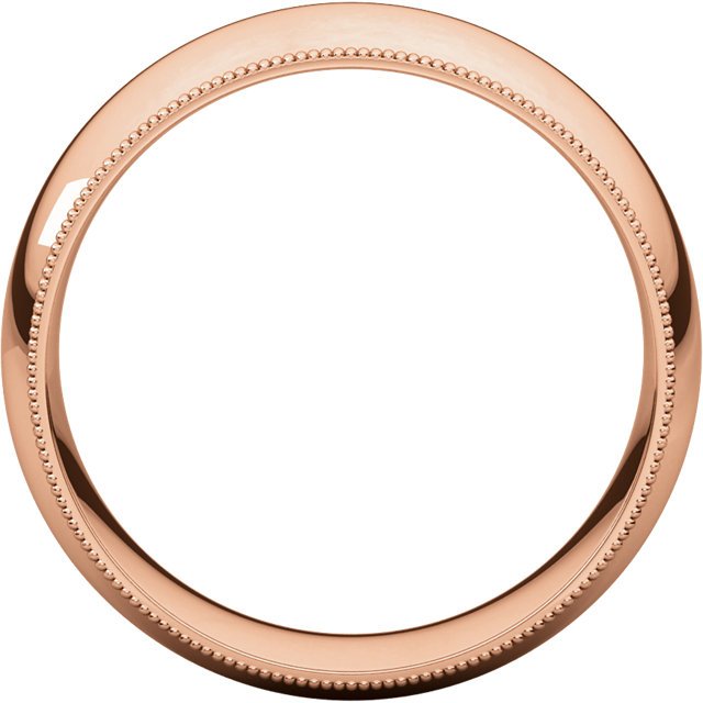 14K Gold 8mm Comfort Fit Milgrain Wedding Band for Men - Perfect for Engagement, Anniversary & Special Occasions