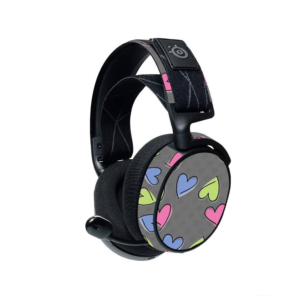 MightySkins Steelseries Arctis 7 Gaming Headset Skin (2019 Edition) - Girly Design | Protective Vinyl Decal Wrap Cover | Durable & Customizable | Easy to Apply & Remove | Made in USA | Perfect for Gaming, Streaming & Personalization