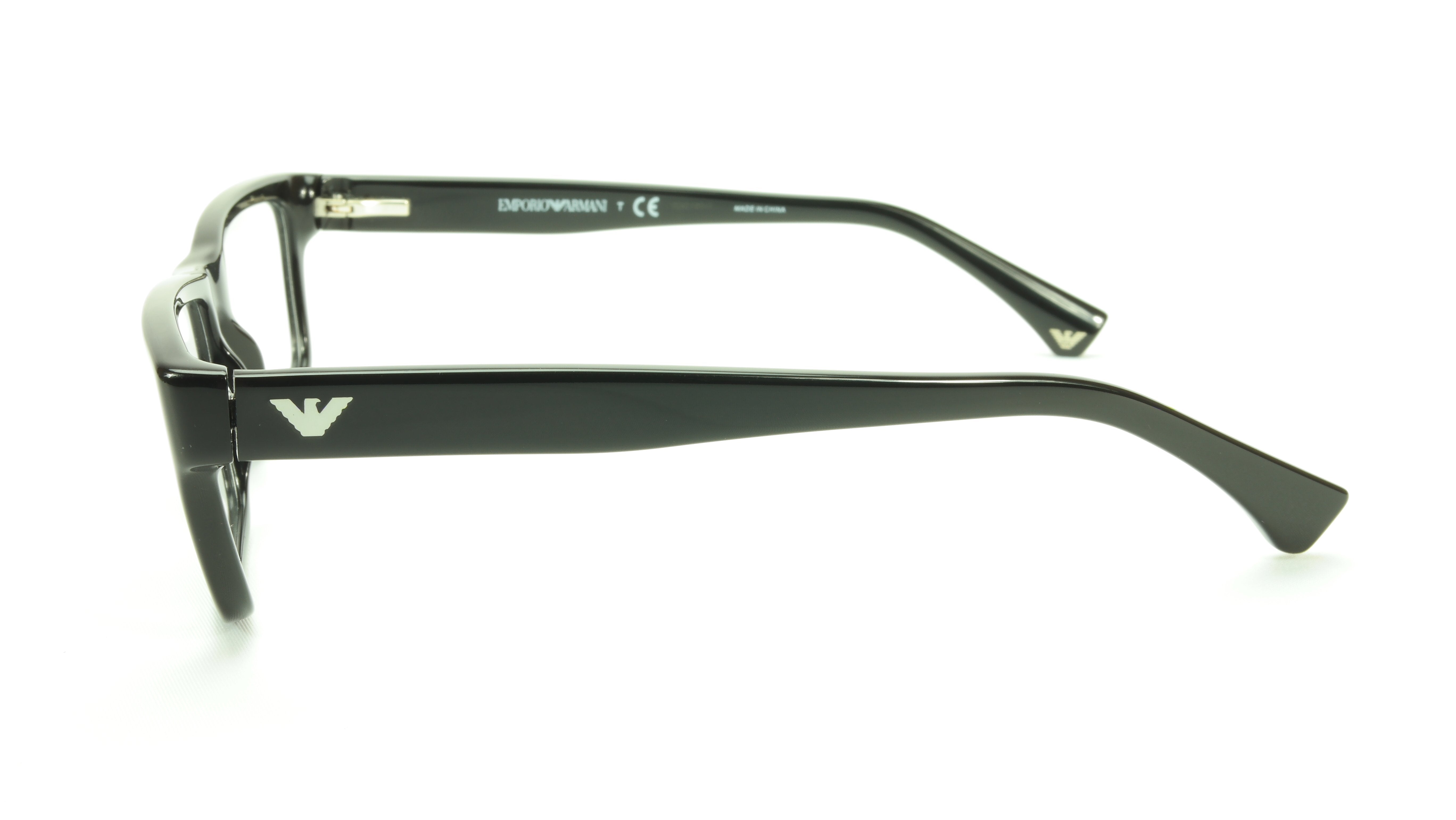 Emporio Armani EA3050 5017 Black Acetate Eyeglasses Frame for Men & Women - Stylish Reading Glasses for Work, Driving and Everyday Use