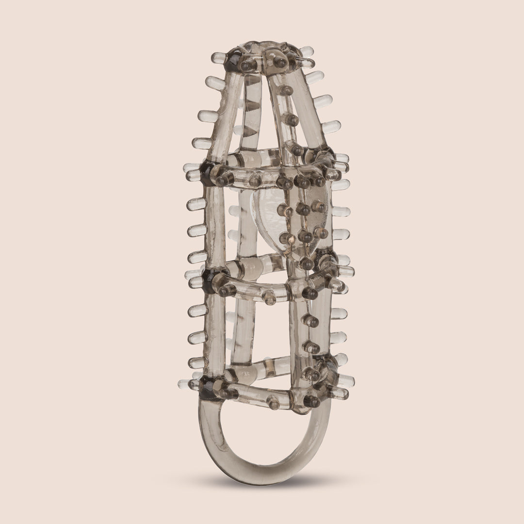 CalExotics Ultimate Cock Cage with Textured Exterior - Comfortable & Secure Male Chastity Device for Long-Term Wear - Perfect for BDSM, Couples Play & Tease Control