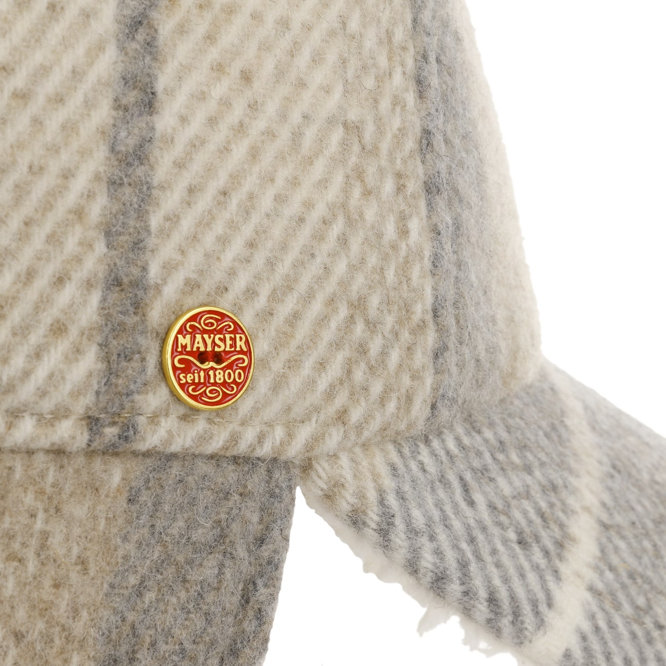 Stylish Mayser Taja Check Cap with Ear Flaps - Winter Warm Hat for Men & Women - Perfect for Skiing, Snowboarding & Outdoor Activities