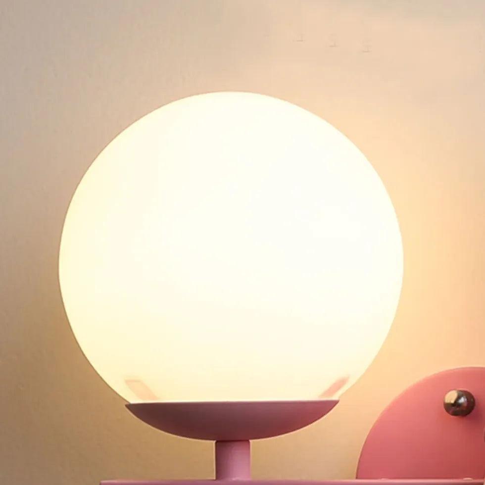 Pink LED Wall Light for Bedroom - Dimmable Night Light with Remote Control, Perfect for Kids Room, Nursery, Hallway & Home Decor