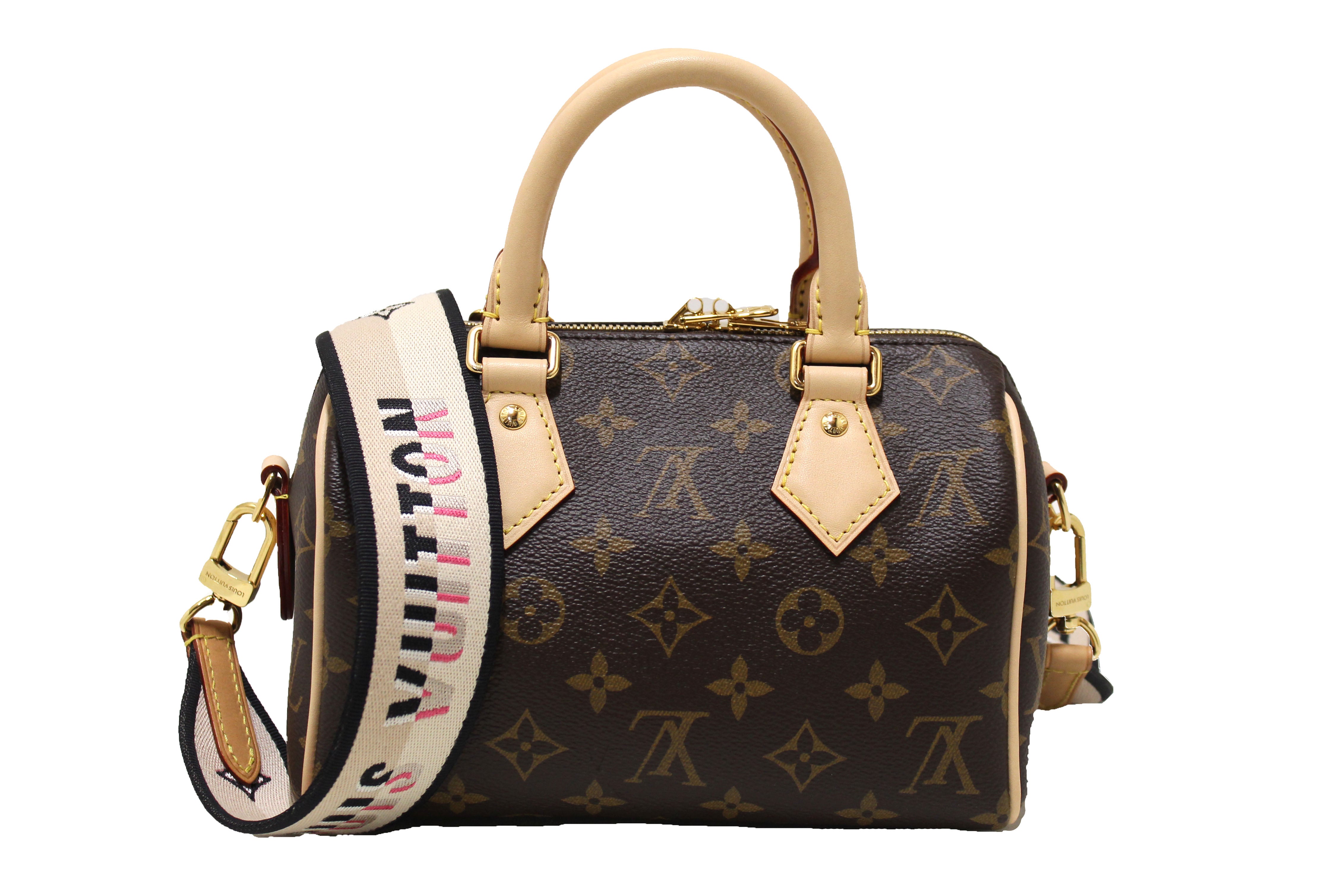 Authentic Louis Vuitton Monogram Speedy 20 Bandoulière Crossbody Bag - Luxury Designer Handbag for Women, Perfect for Everyday Use, Travel & Special Occasions