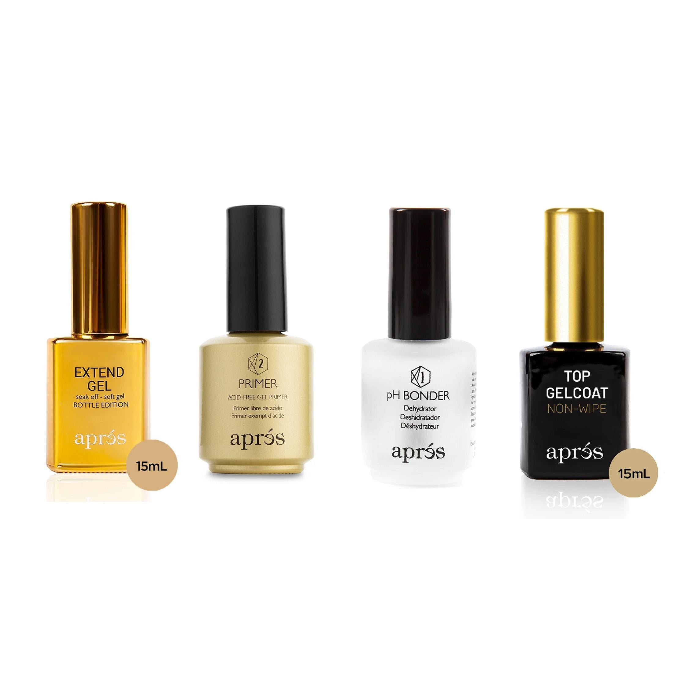 Apres Gel-X Nail Essentials Kit - Professional Manicure & Pedicure Set for Salon & Home Use - Perfect for DIY Nail Art, Gel Extensions & Nail Care