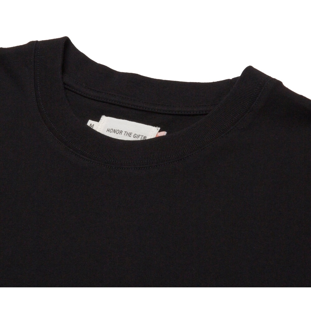 Honor The Gift Crest Box Tee Black - Premium Cotton Graphic T-Shirt for Men - Perfect for Casual Wear, Street Style & Everyday Outfits