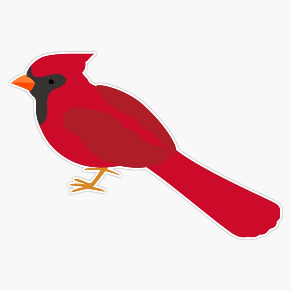 Northern Cardinal Vinyl Decal Sticker 5