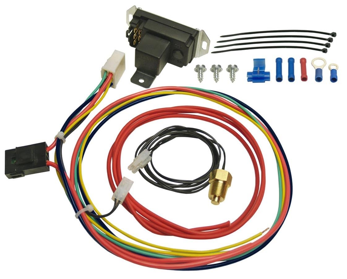 Derale 16749 Adjustable Fan Controller - Black - Universal Temperature Control for Car, Truck & RV Cooling Systems - Perfect for Engine & Radiator Cooling