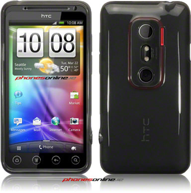 HTC Evo 3D Shockproof Gel Case - Black Protective Cover for HTC Evo 3D Smartphone | Perfect for Everyday Use, Travel & Outdoor Activities