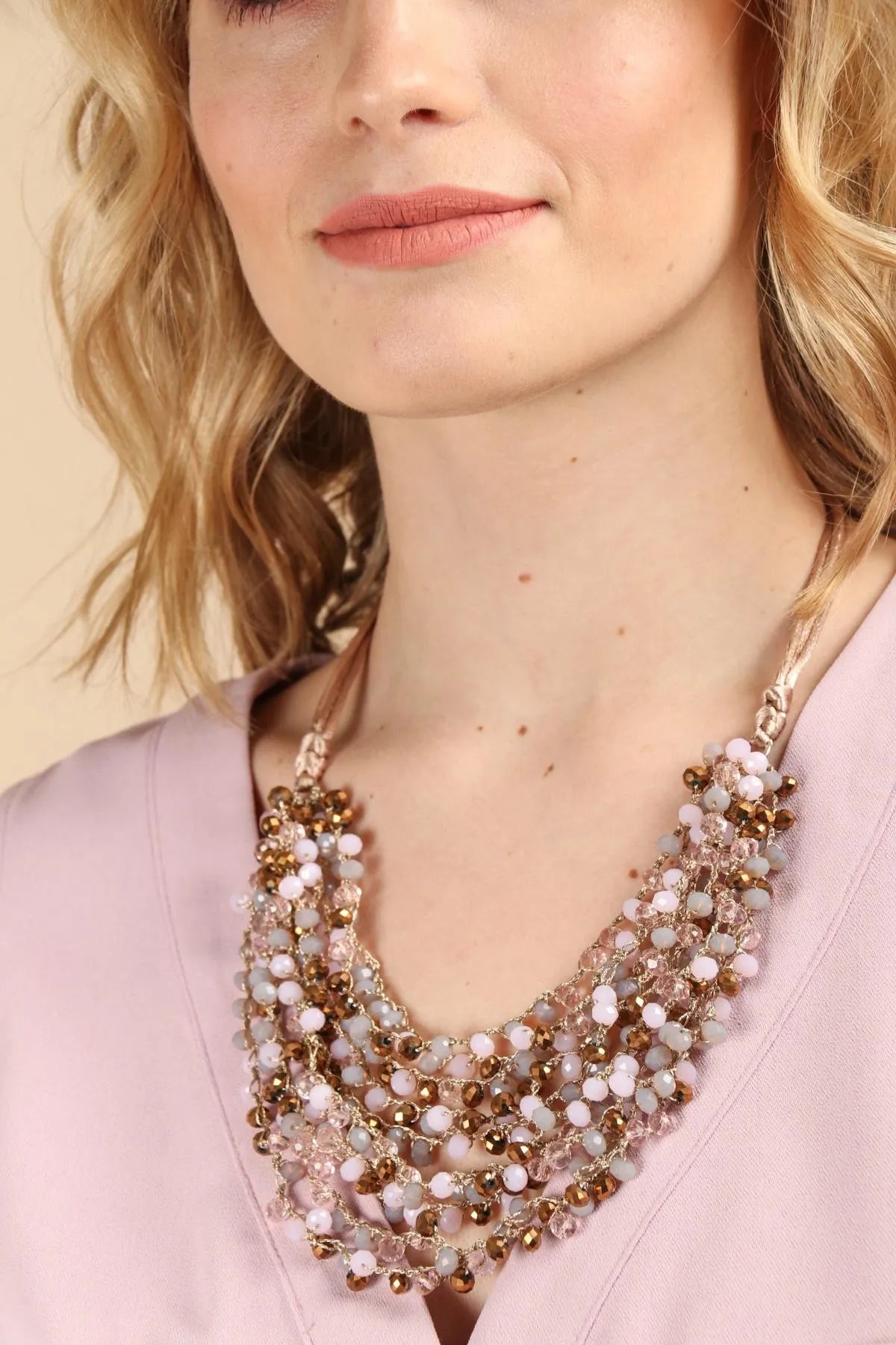 Stunning Mardi Beaded Statement Necklace for Women - Boho Chic Handmade Jewelry - Perfect for Parties, Weddings & Special Occasions