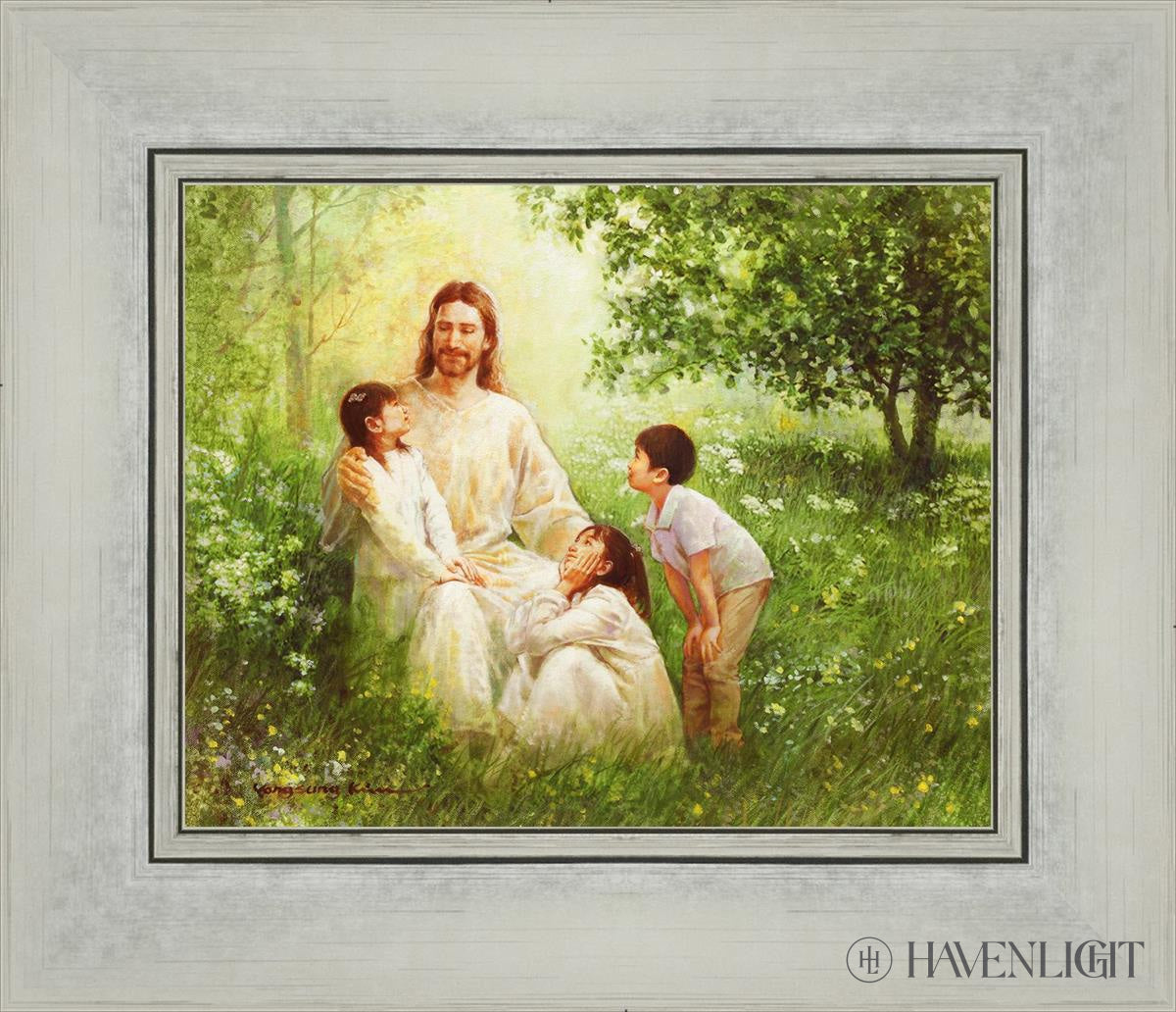 Come Unto Me By Yongsung Kim - Inspirational Christian Wall Art for Home & Church Decor - Perfect for Living Room, Bedroom, Office Prayer Space