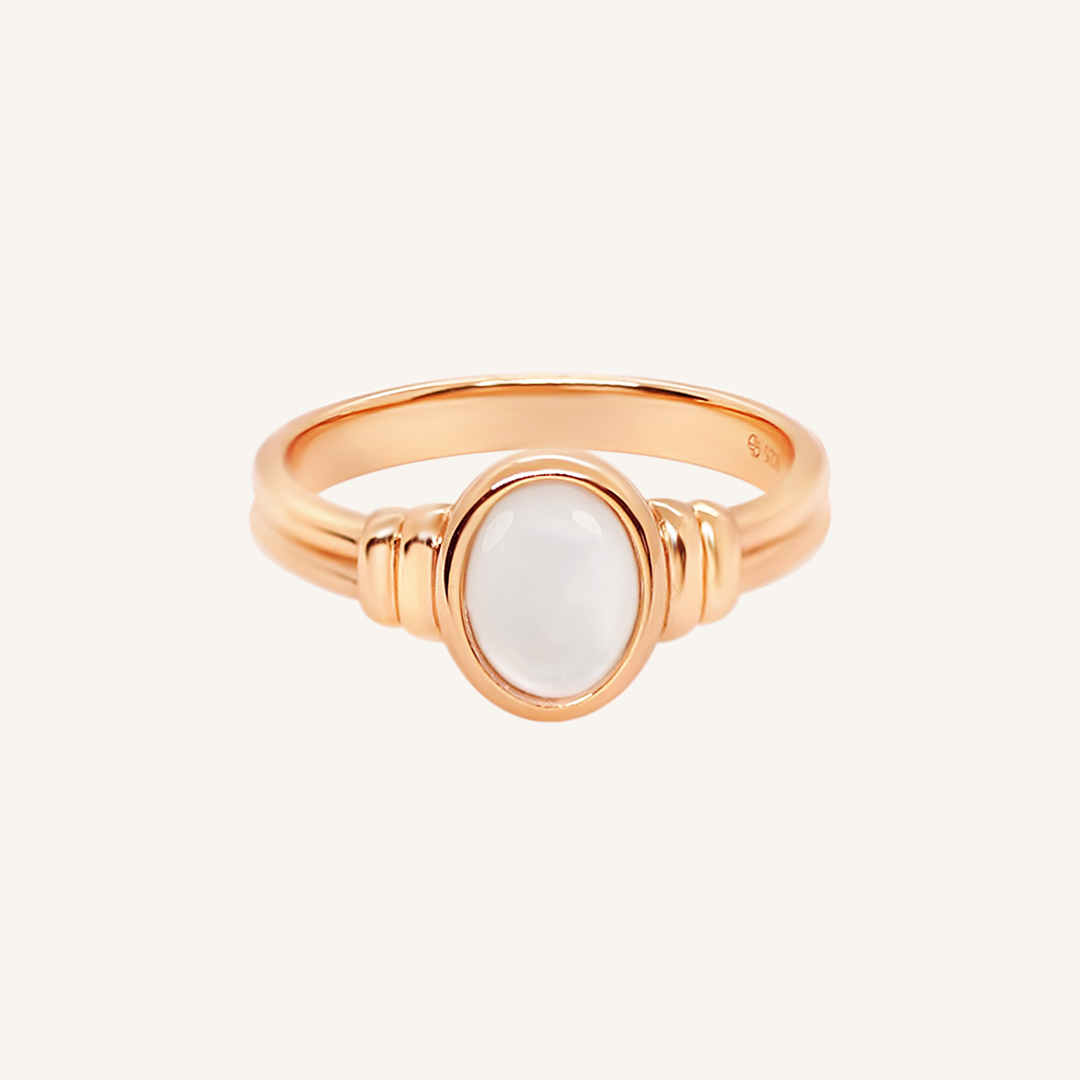 Fable Mother of Pearl Ring - Elegant Handmade Pearl Jewelry for Women | Perfect for Weddings, Anniversaries & Special Occasions