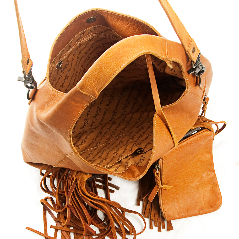 Genuine Leather Western Handbag for Women - American Darling Hand Tooled Purse - Perfect for Cowgirl Style, Rodeo Events & Everyday Use
