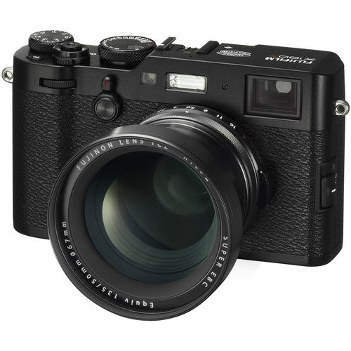 Fujifilm TCL-X100II Tele Conversion Lens for X100 Series Cameras - Black | Enhance Zoom & Image Quality for Travel & Street Photography