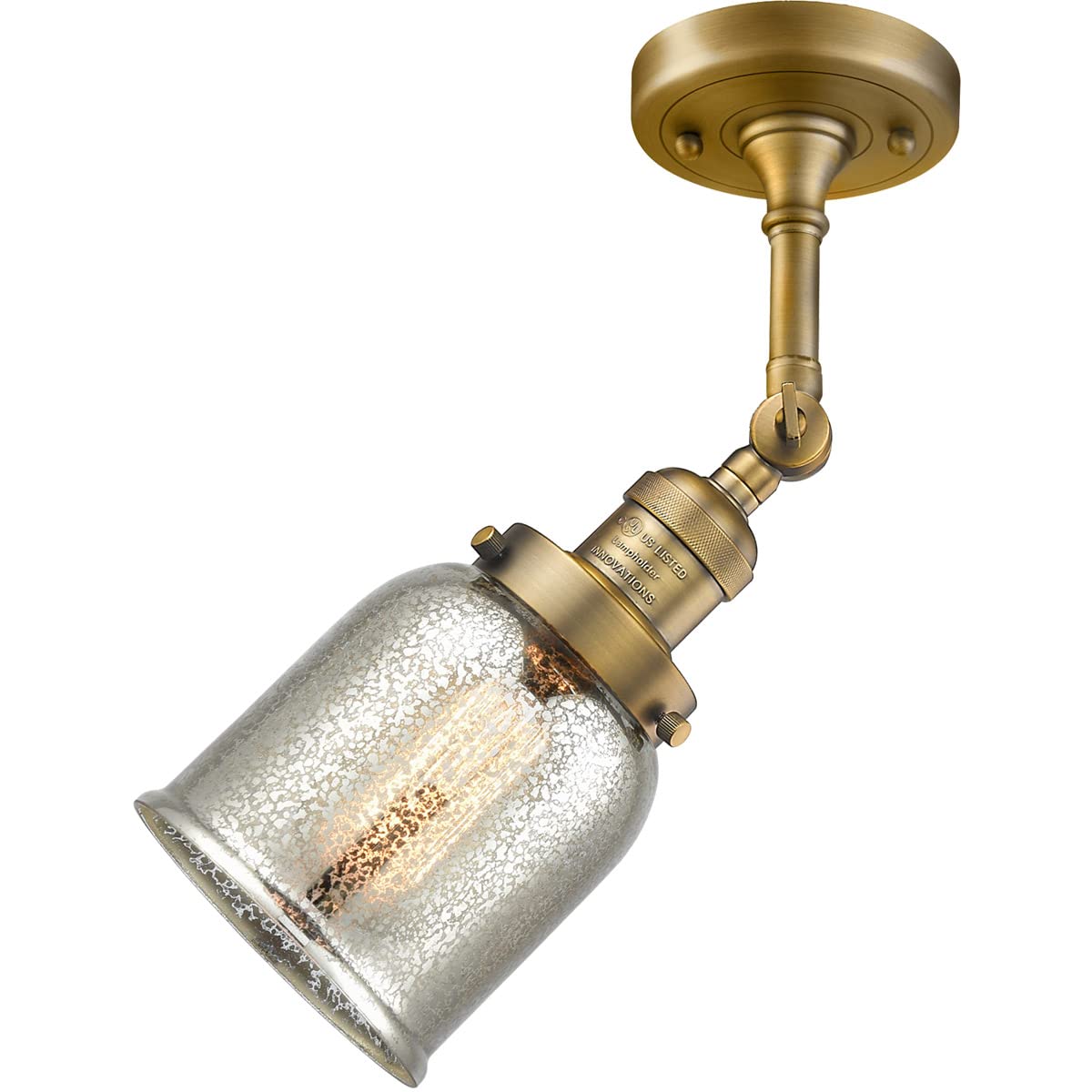 Innovations 203-BB-G58-LED Modern LED Wall Sconce Light Fixture - Dimmable Indoor Lighting for Bedroom, Living Room, Hallway & Staircase