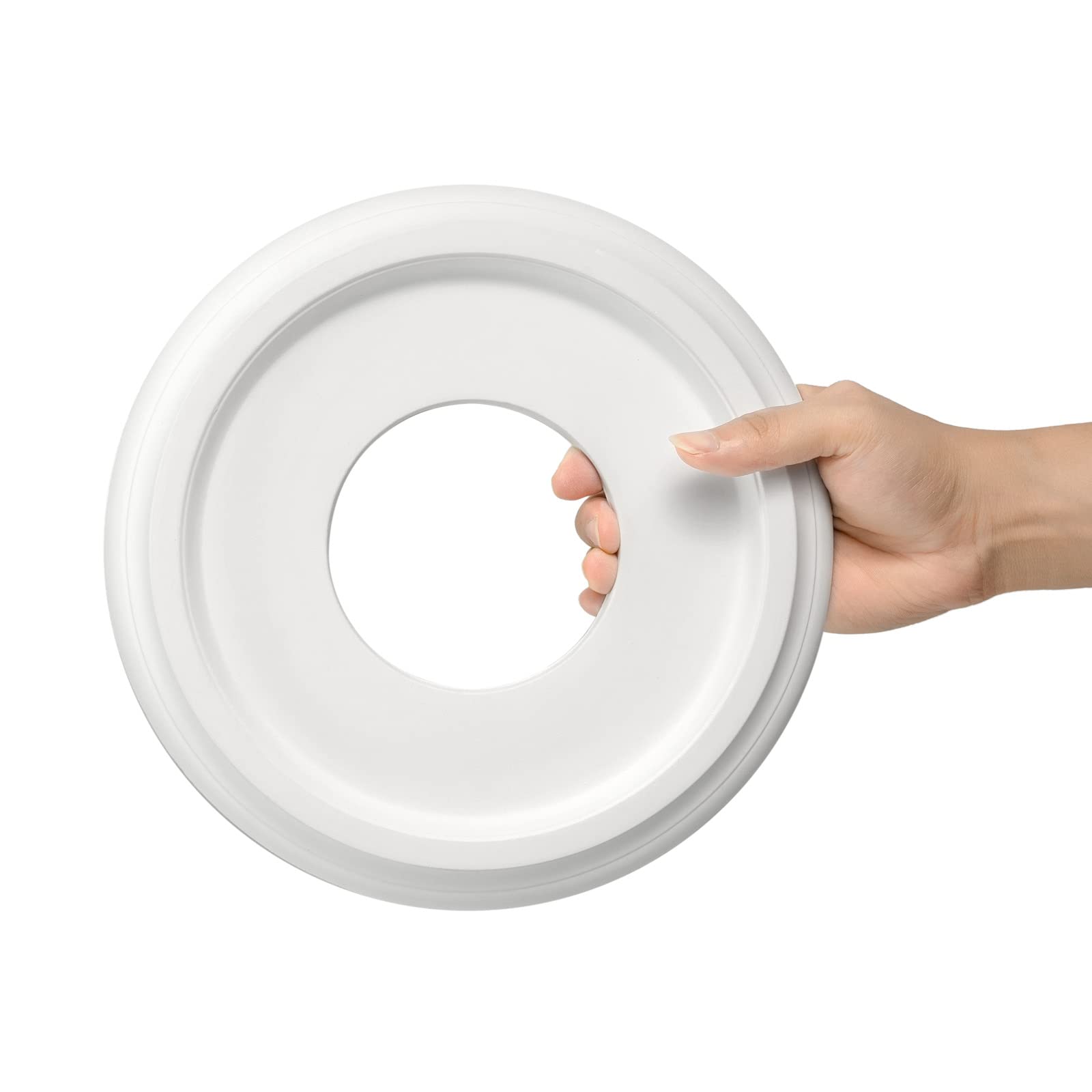 2 Pack White Molded PU Ceiling Medallion - 10