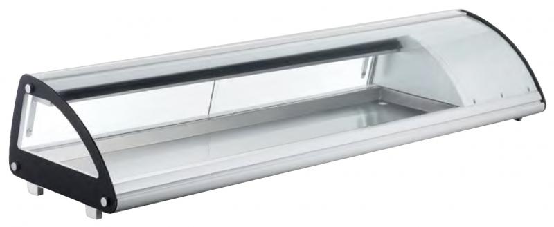 Nella 69 Refrigerated Sushi Display Case with Curved Glass - Perfect for Restaurants, Grocery Stores & Sushi Bars