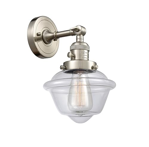 Innovations 203SW-SN-G532 Modern Wall Sconce Light Fixture with High/Low/Off Switch in Brushed Satin Nickel Finish - Perfect for Bedroom, Hallway, and Living Room Lighting