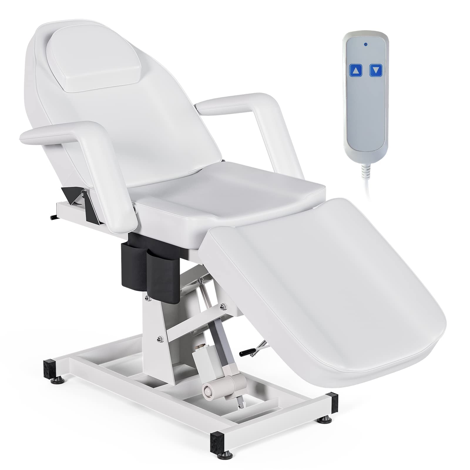 Electric Adjustable Tattoo Bed & Lash Table - Professional Salon Spa Equipment for Microblading, Facial Esthetician & Massage - White | Perfect for Tattoo Artists, Beauty Salons & Spa Treatments