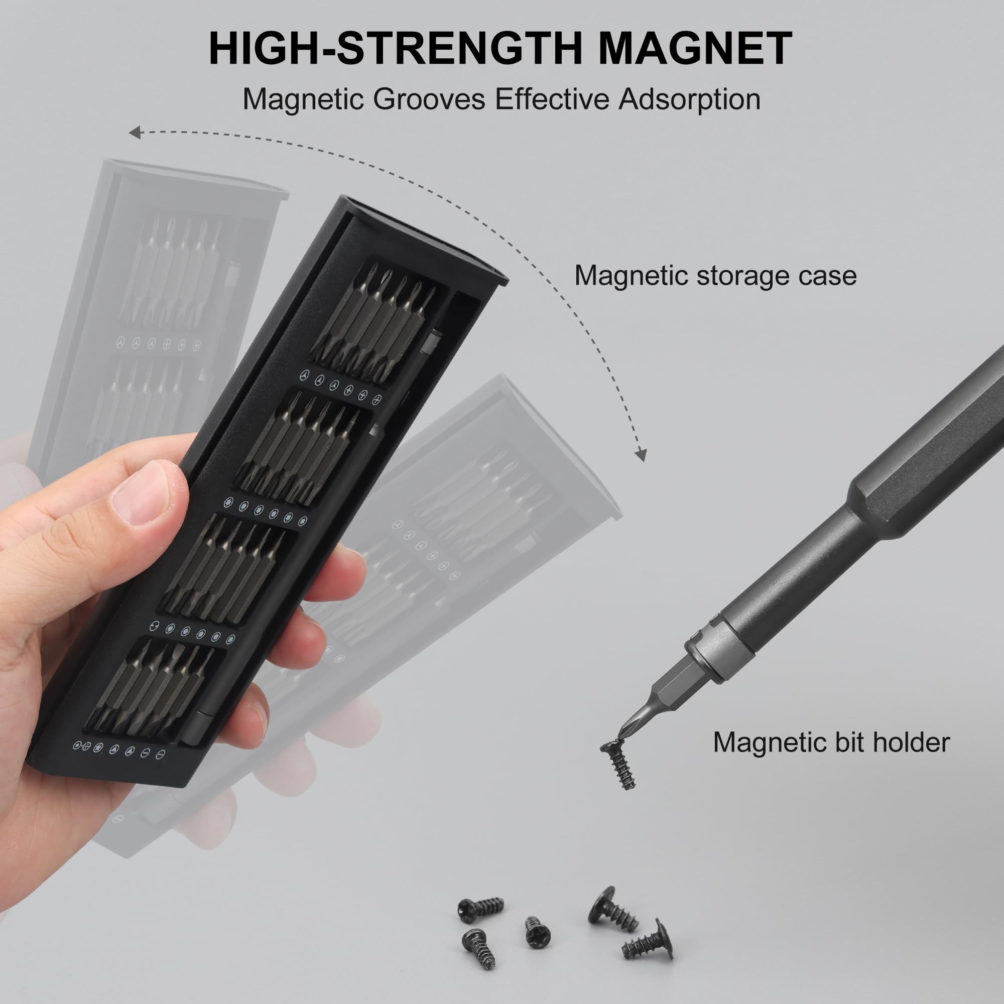 SHARDEN 49-in-1 Precision Magnetic Screwdriver Set - Professional Repair Tool Kit for Electronics, Laptops, Phones, Tablets, Watches & Glasses - Perfect for iPhone, MacBook, PS5, PC & DIY Home Repairs