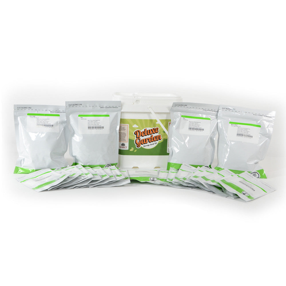 Deluxe Garden Survival Storage Seeds - 80,000+ Non-GMO Heirloom Seeds for Emergency Preparedness & Home Gardening | Perfect for Survival Kits, Backyard Planting & Food Security