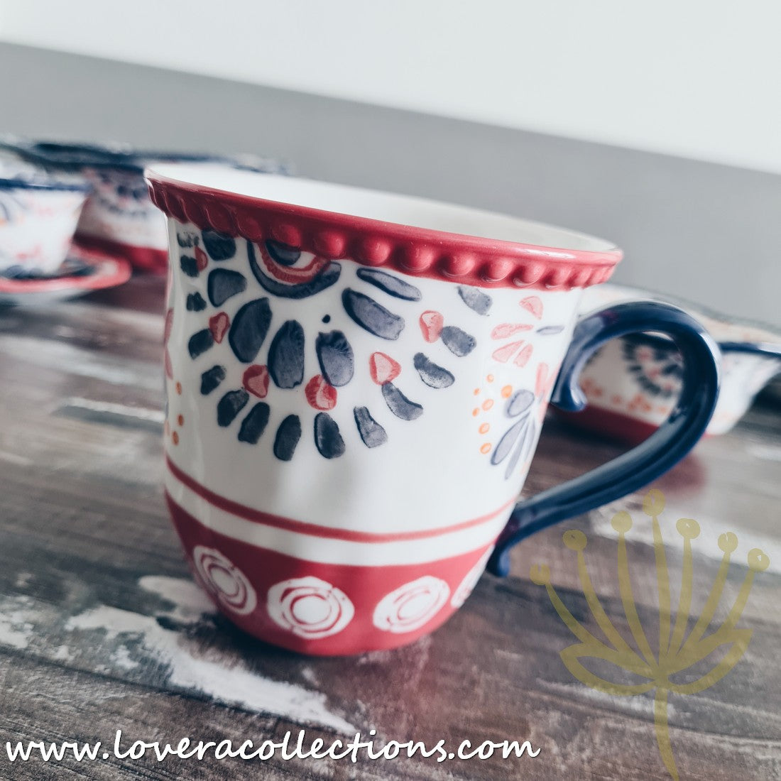 Afrocentric Red Dinnerware & Serveware Set - Elegant African-Inspired Plates, Bowls & Serving Dishes for Stylish Dining & Entertaining | Perfect for Dinner Parties, Holidays & Cultural Celebrations