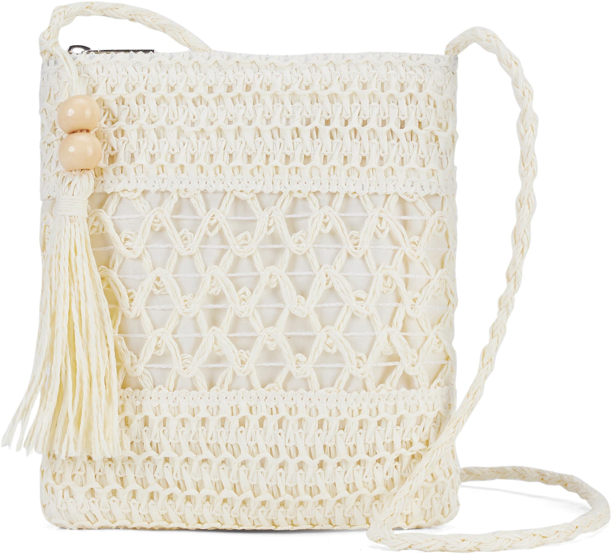 Stylish Raffia Woven Straw Crossbody Bag for Women - Summer Beach Vacation Tote Purse | Perfect for Pool Parties, Seaside Outings & Tropical Getaways