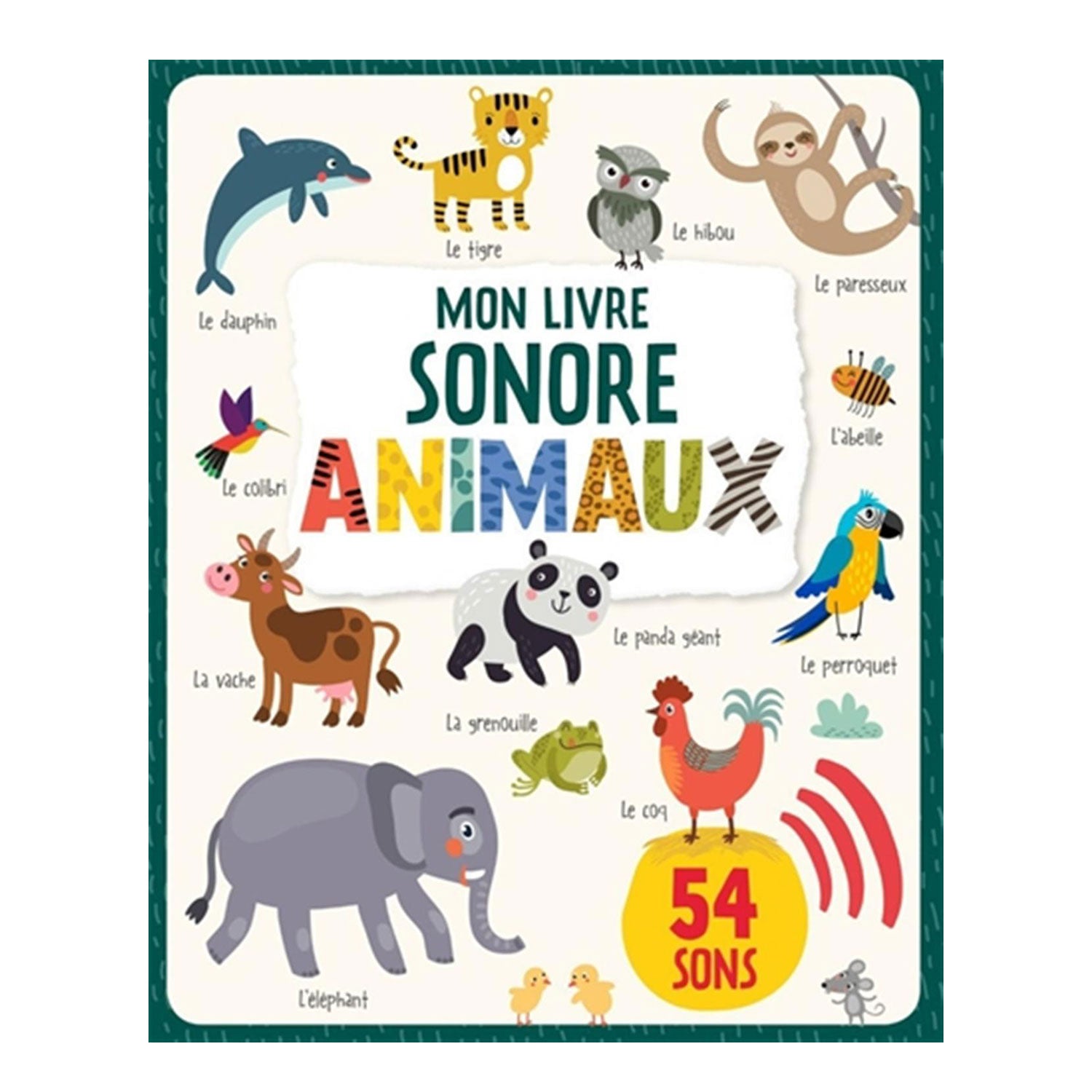 Interactive Sound Book for Kids - Animals Edition | French Language Educational Toy | Perfect for Bedtime Stories & Early Learning
