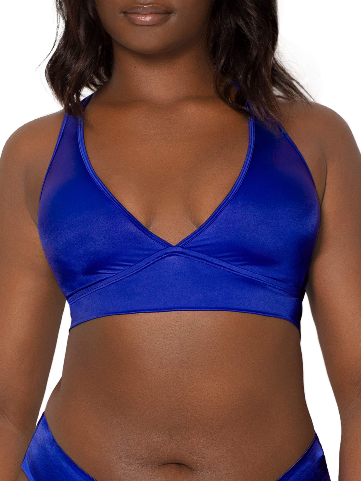Smart & Sexy Women's Cut-Out Racerback Bralette - Comfortable Wireless Bra for Yoga, Workout & Everyday Wear