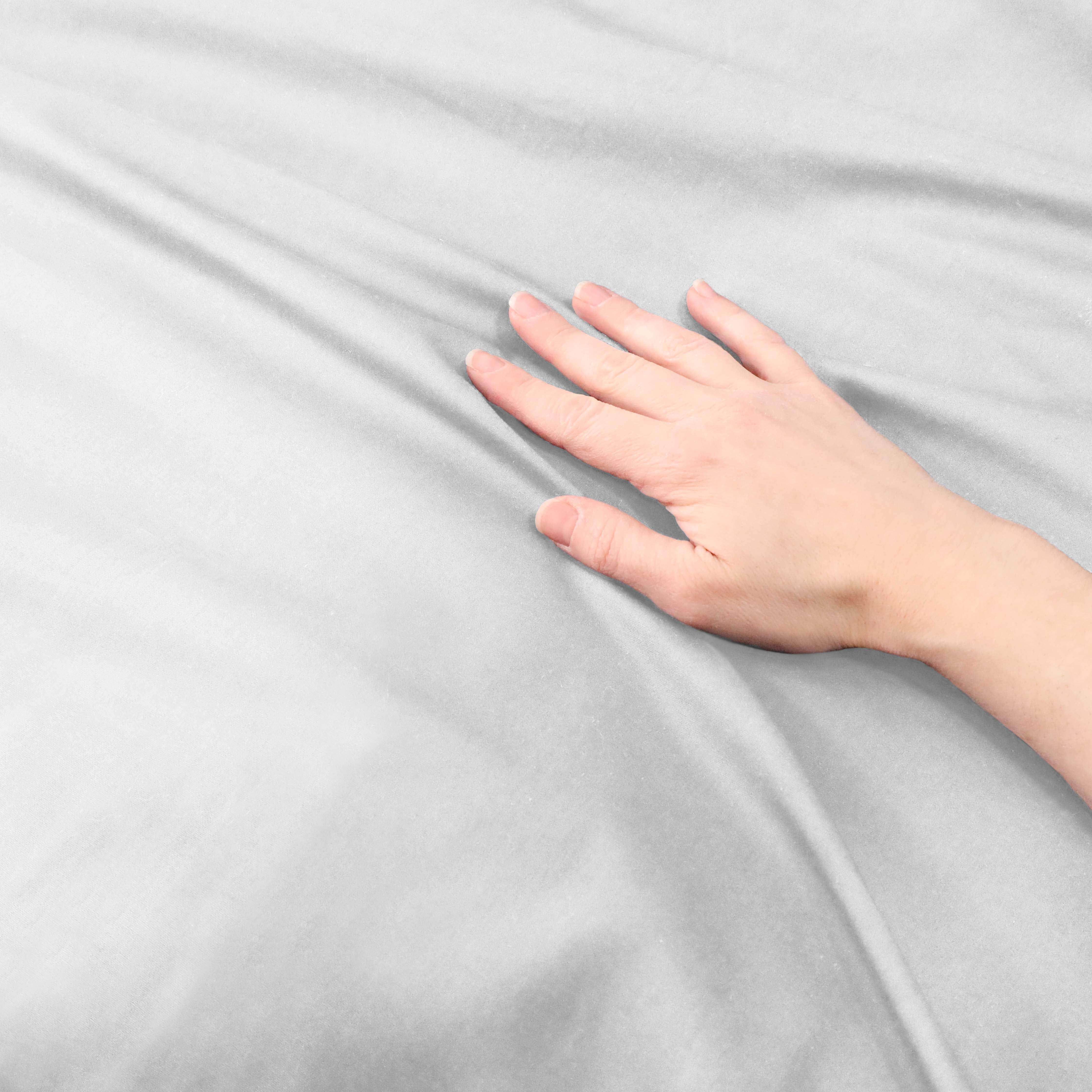 300 Thread Count Cotton Percale Solid Duvet Cover Set - Queen Size, Breathable & Soft Bedding Set for All Seasons - Perfect for Master Bedroom, Guest Room & Hotel Use
