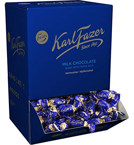 Fazer Karl Fazer Premium Milk Chocolate Bars - 2 Boxes (3kg Total) - Perfect for Gifts, Parties & Baking