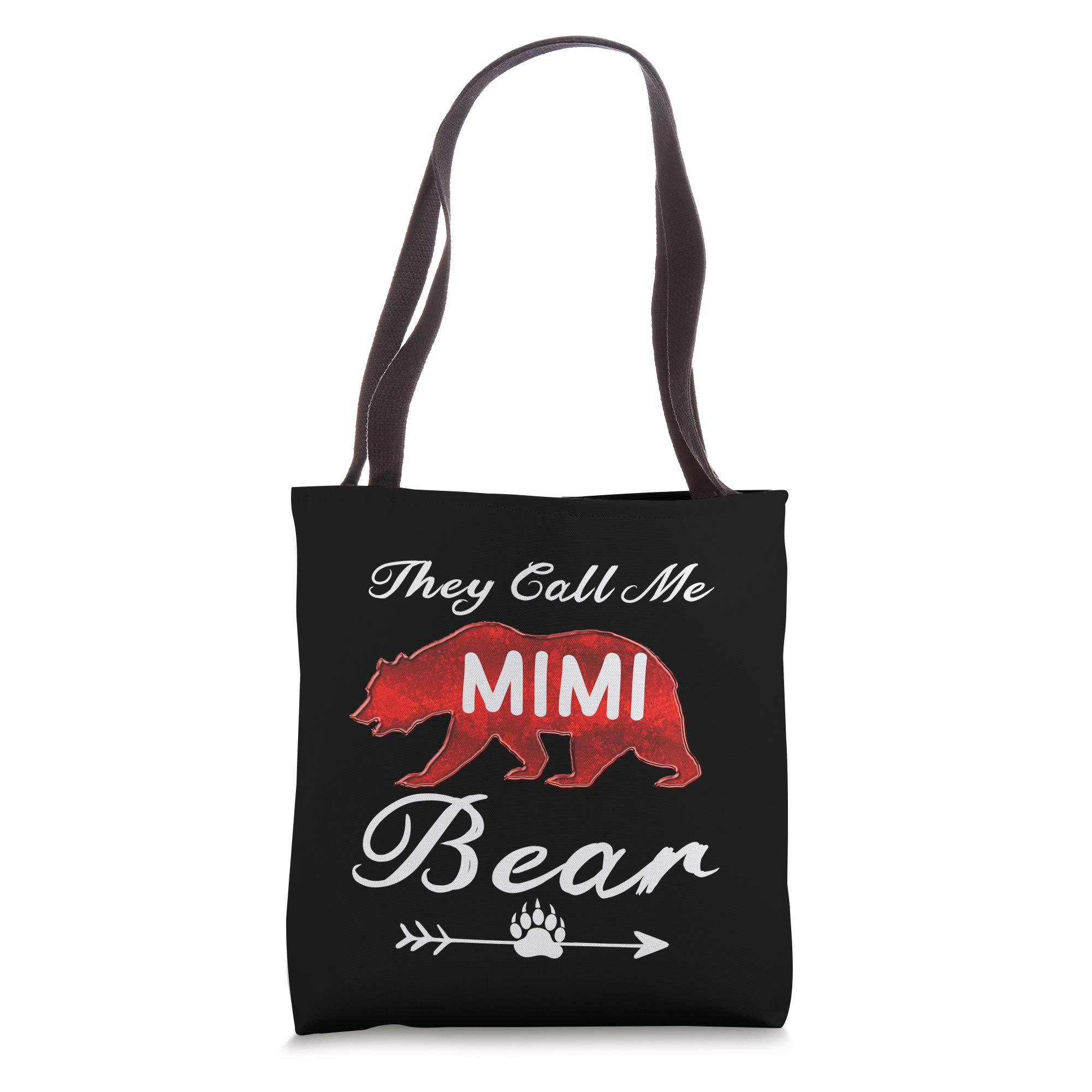 They Call Me Mimi Bear Tote Bags - Cute Canvas Tote Bag for Women, Perfect Mother's Day Gift, Durable & Stylish Shopping Bag for Work, Beach & Daily Use