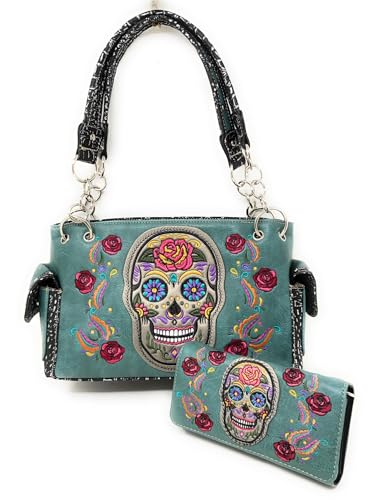Turquoise Candy Skull Set