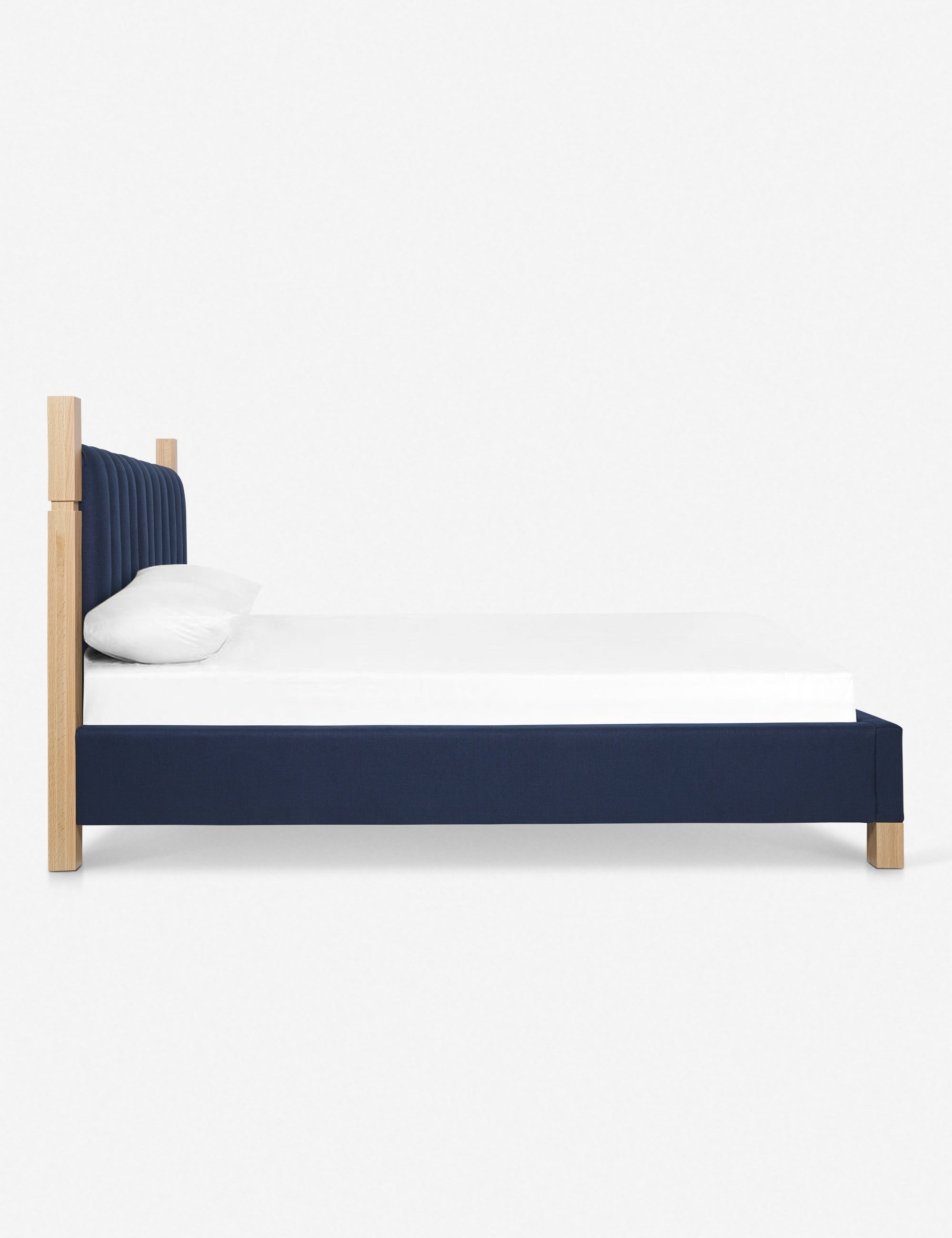 Ambleside Bed by Ginny Macdonald - Handcrafted Wooden Bed Frame with Upholstered Headboard | Perfect for Master Bedroom, Guest Room & Cozy Bedroom Decor