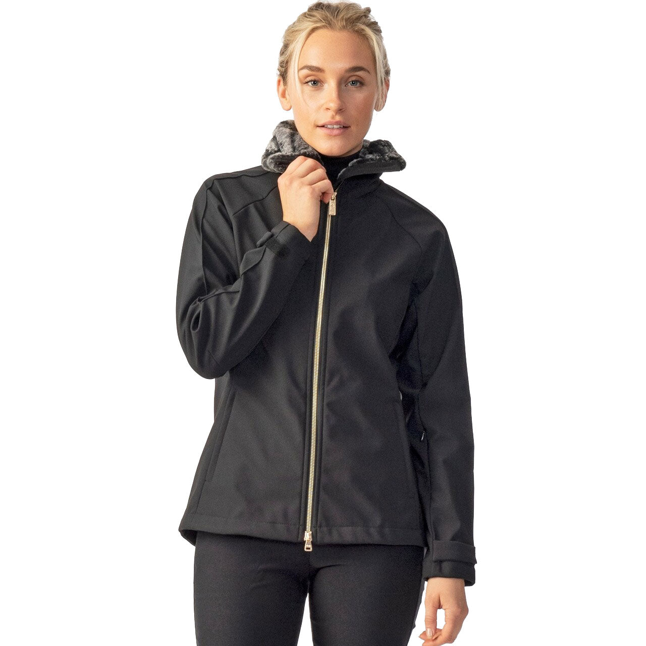 Alexia Black Women's Golf Jacket - Lightweight Waterproof Windbreaker for Outdoor Sports & Daily Wear - Perfect for Golfing, Running & Casual Use