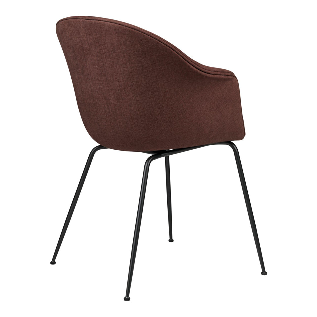 Bat Dining Chair with Conic Base - Fully Upholstered Modern Kitchen & Dining Room Furniture for Home Decor