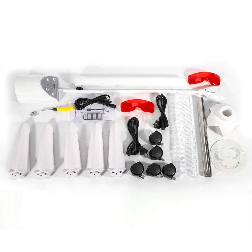 Professional Teeth Whitening Kit with LED Light Accelerator - Fast & Effective Mobile Teeth Bleaching Machine for Brighter Smile - Perfect for Home Use & Travel