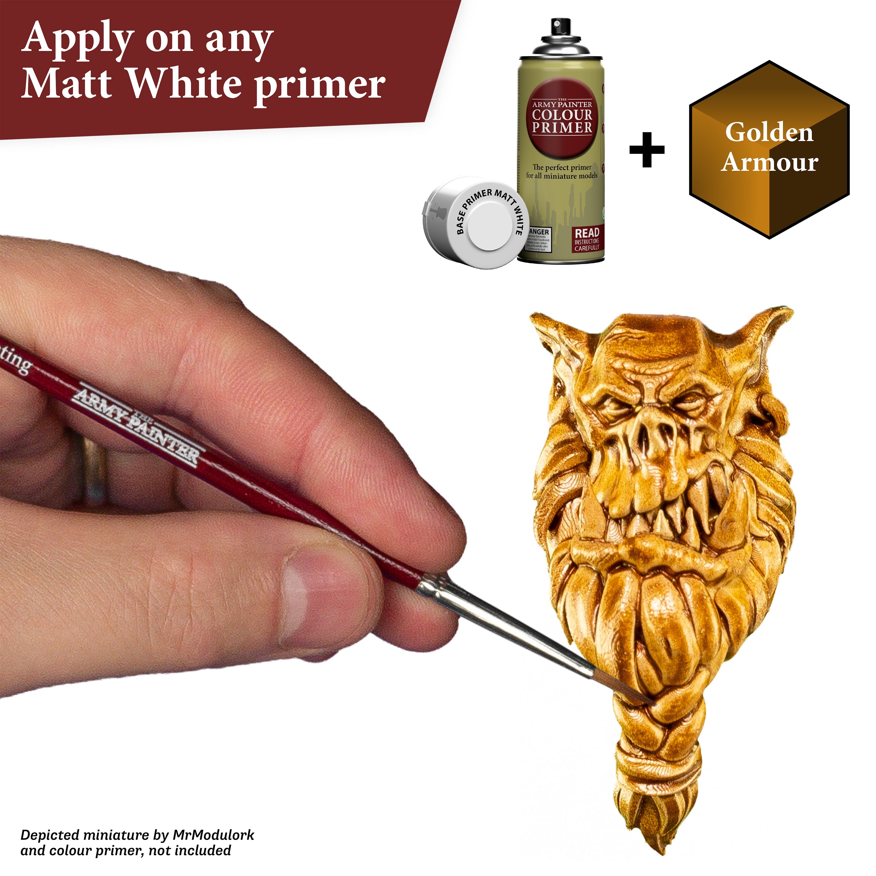 Golden Armor Speedpaint - Premium Metallic Acrylic Paint for Miniatures & Models - Perfect for Warhammer, D&D, and Tabletop Gaming