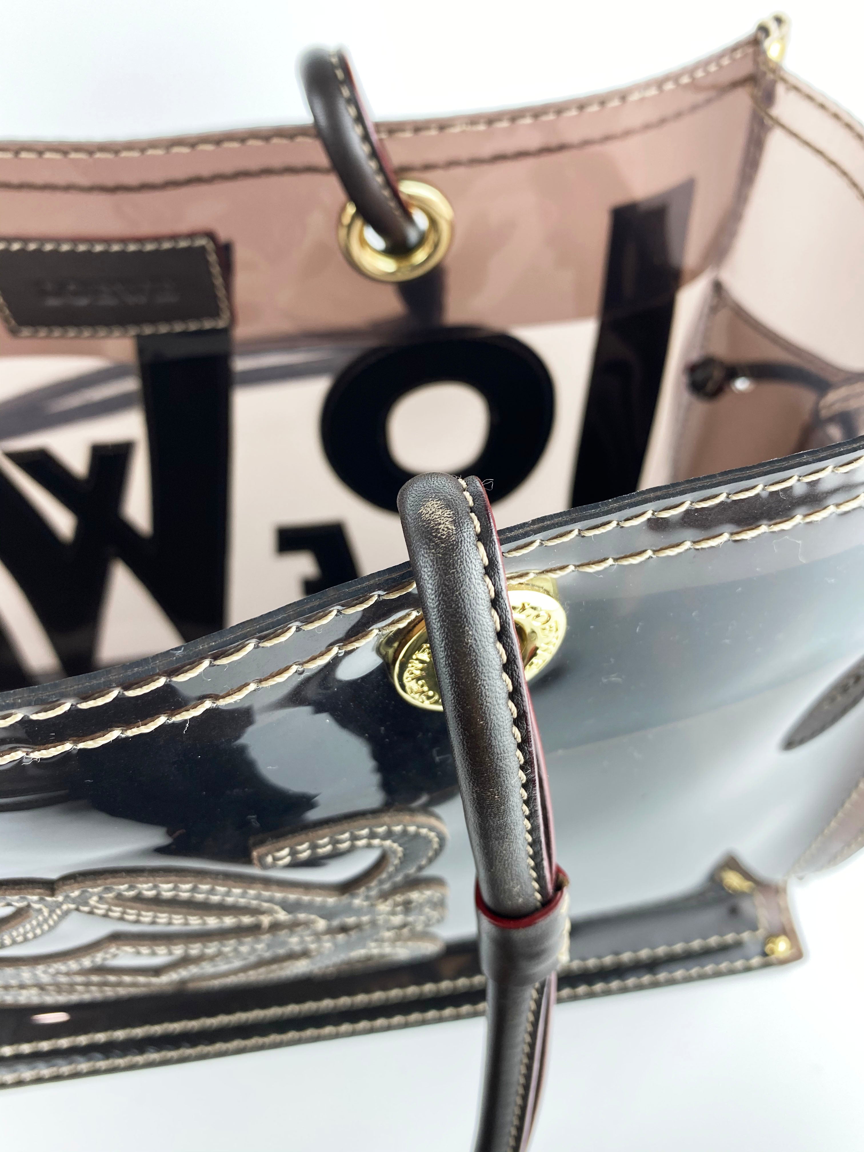 Loewe Amazona Leather Tote Bag for Women - Premium Brown Handbag for Work, Travel & Everyday Use
