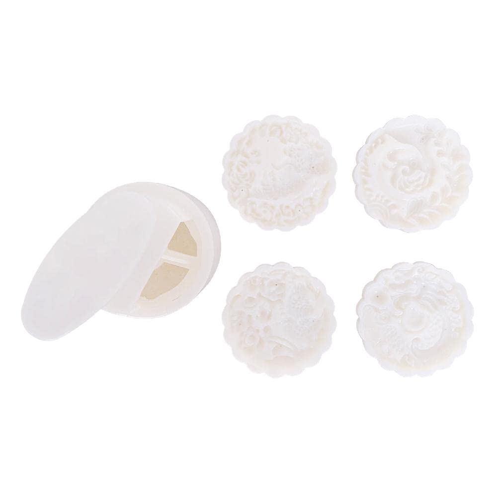 DIY Cute Animal-Shaped Mooncake Mold - Plastic Mooncake Stamp & Pastry Decorating Tool for Mid-Autumn Festival Baking (Ideal for Homemade Mooncakes, Asian Desserts & Festival Celebrations)