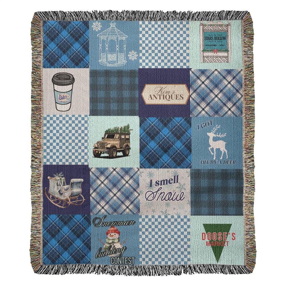 Stars Hollow Winter Blanket - Ultra Soft & Warm Fleece Throw for Cold Weather - Perfect for Cozy Nights, Living Room, Bedroom & Gift Giving