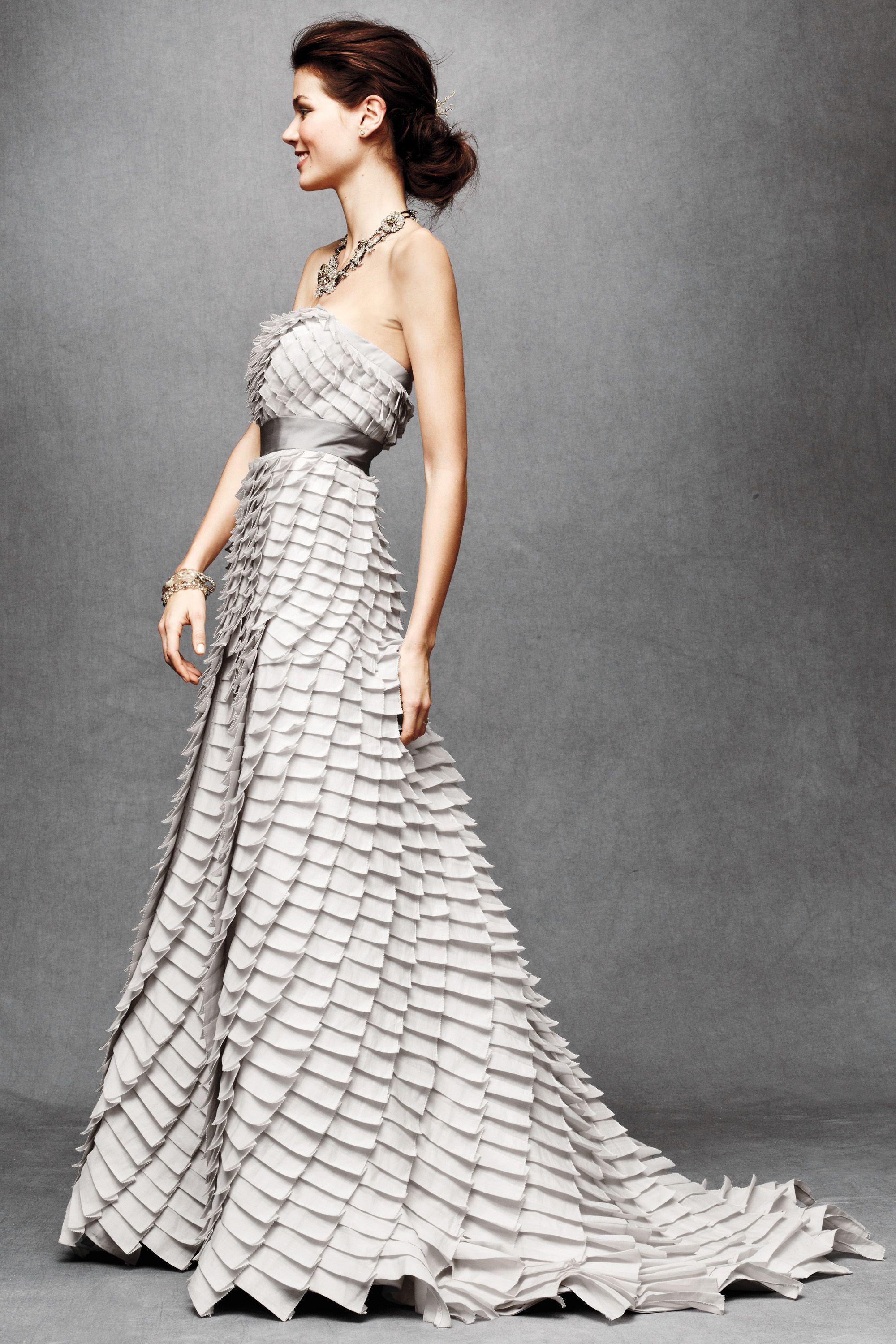 BHLDN Bexley Pleated Fantasy Gown - Elegant Wedding Dress for Brides, Prom & Formal Events