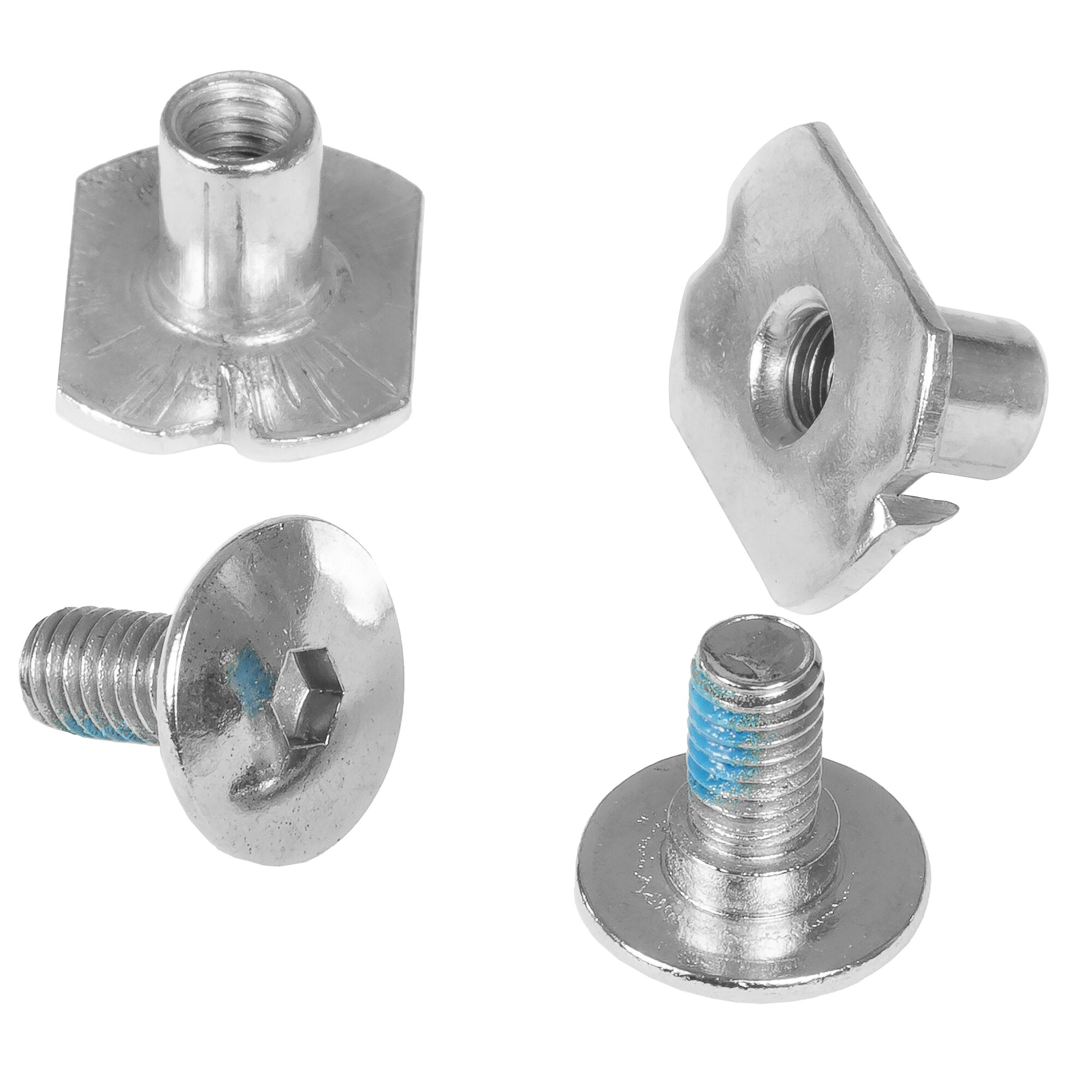 Stainless Steel Cuff Screw with Anti-Rivet Fitting - Next Silver Finish for Jewelry Making & DIY Craft Projects