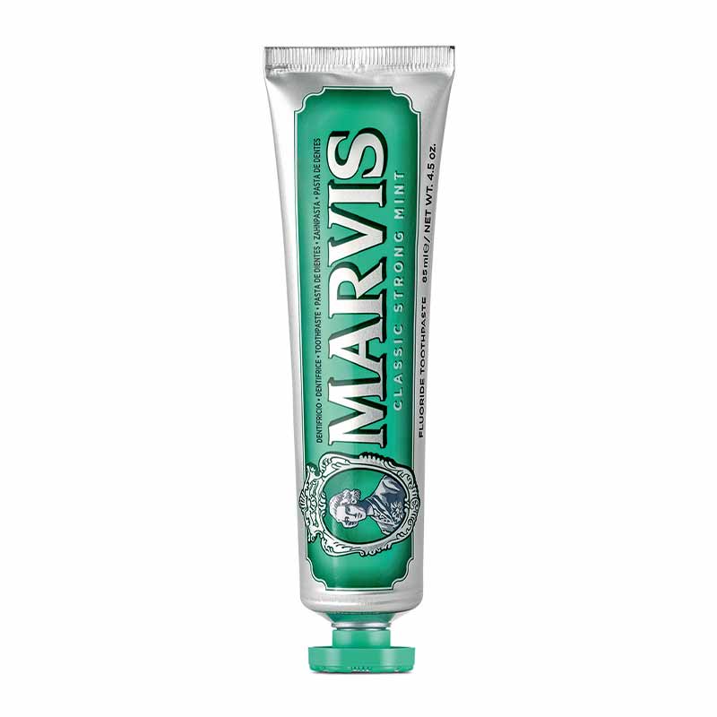 Marvis Classic Strong Mint Toothpaste - Refreshing Mint Flavor for Fresh Breath & Oral Hygiene | Perfect for Travel, Home & Office Use