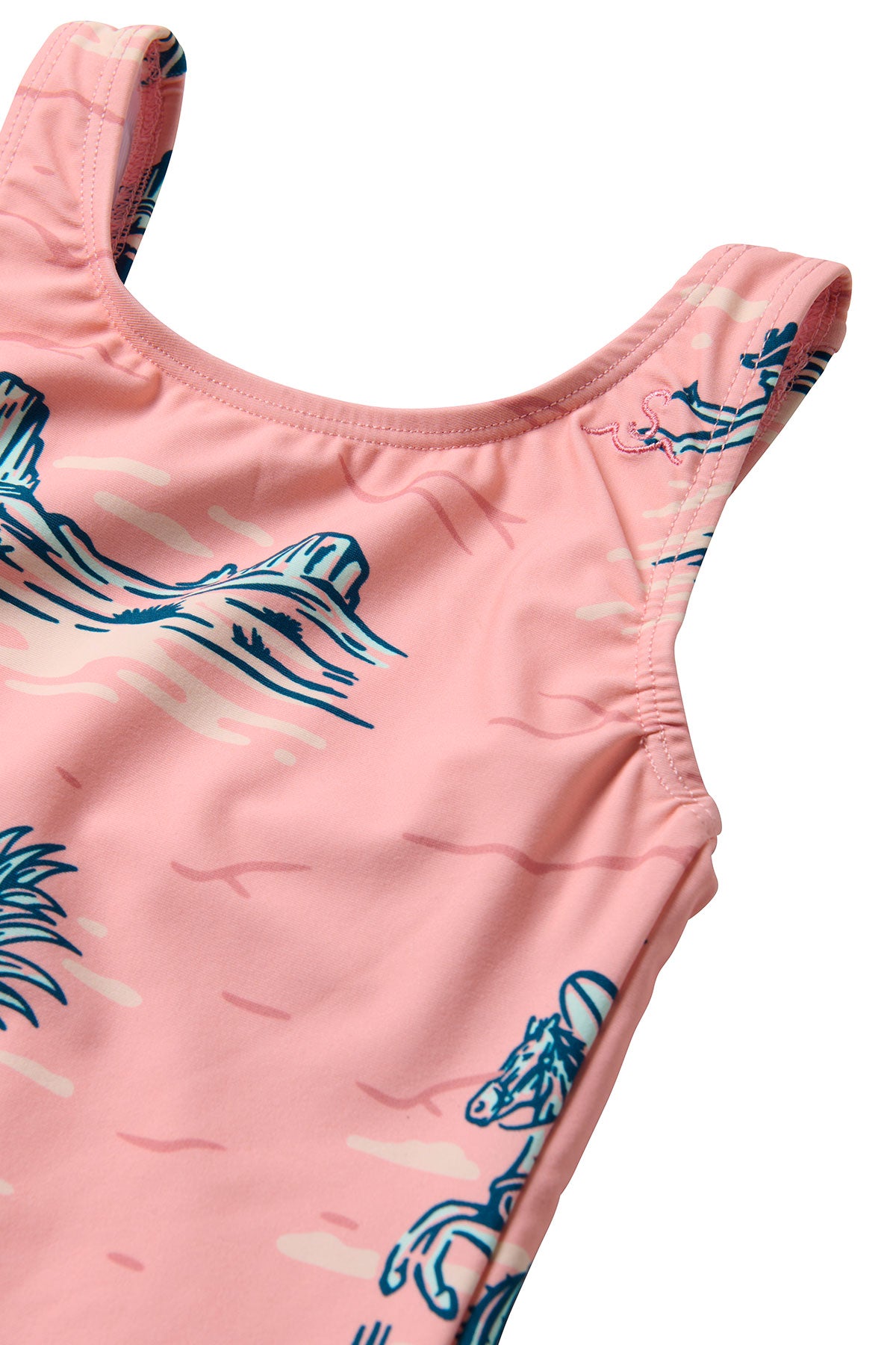 Coastal Cowgirl One Piece Swimsuit - Floral Rose Print Bathing Suit for Women | Beach Vacation, Pool Party & Summer Swimwear